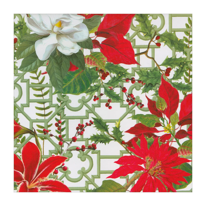 Christmas Garden White Wrapping Paper - Becket Hitch
