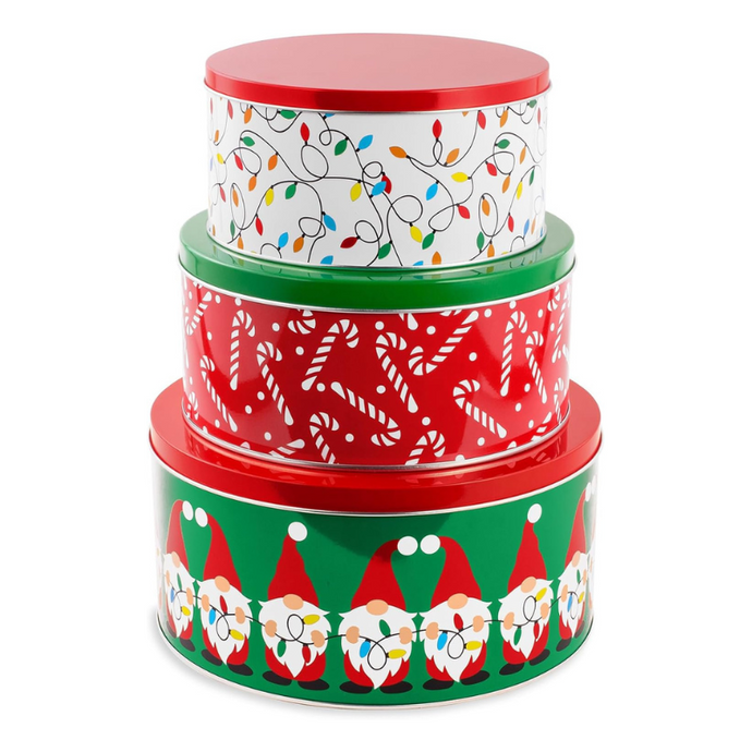 Christmas Joy Cookie Tin Set-Becket Hitch