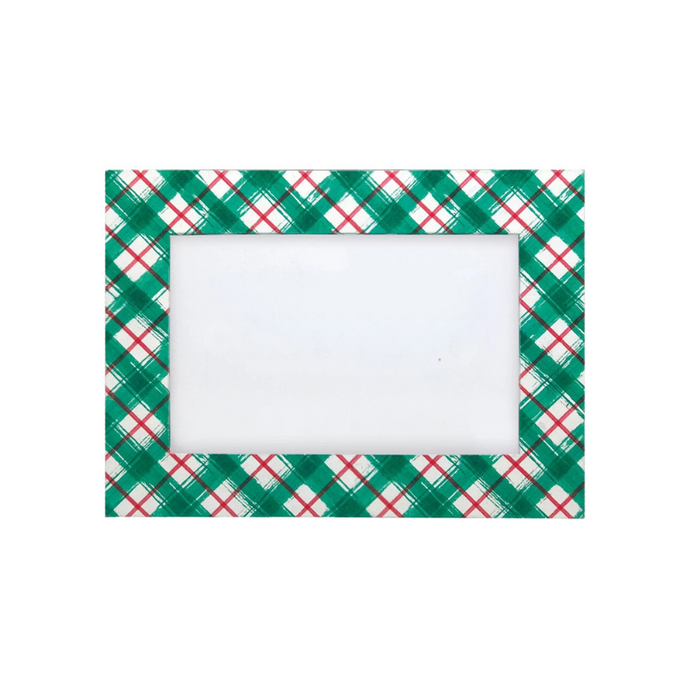 Christmas Plaid 4 x 6 Frame -Becket Hitch