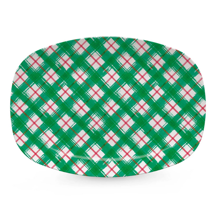 Christmas Plaid Platter - Becket Hitch