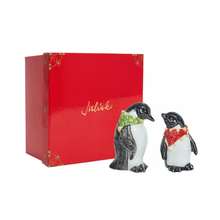 Load image into Gallery viewer, Clever Creatures Penguin Salt &amp; Pepper Shakers Set - Becket Hitch
