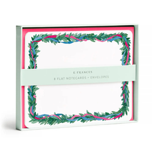 Load image into Gallery viewer, Colorful Wreath Flat Notecard Set - Becket Hitch
