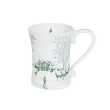 Load image into Gallery viewer, Country Estate Winter Frolic Evergreen Mug ­-Becket Hitch
