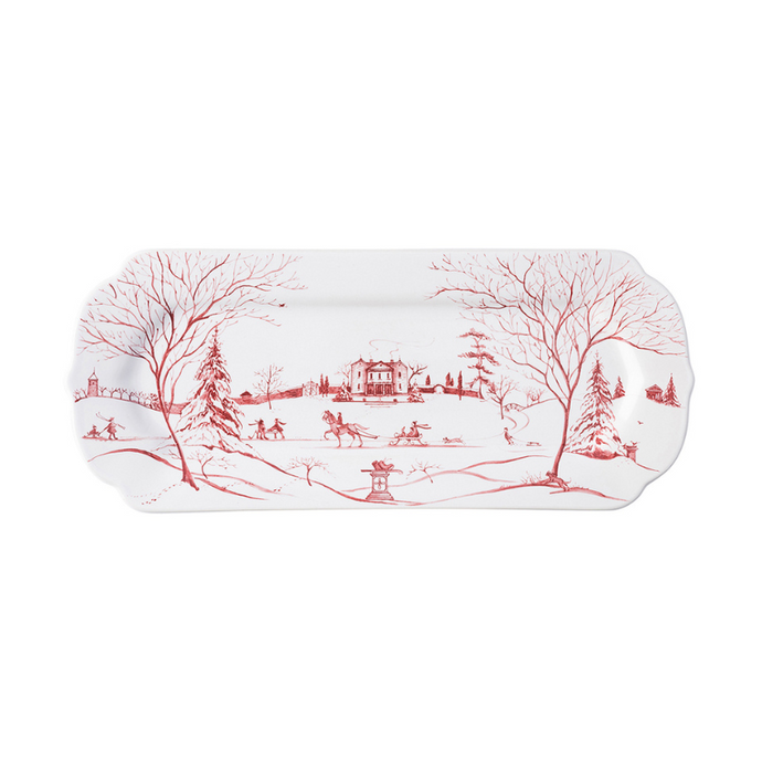 Country Estate Winter Frolic Hostess Tray Main House-Becket Hitch