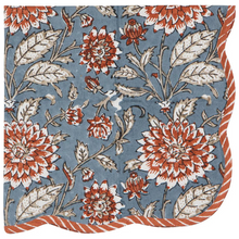 Load image into Gallery viewer, Dahlia Block Print Napkin-Becket Hitch
