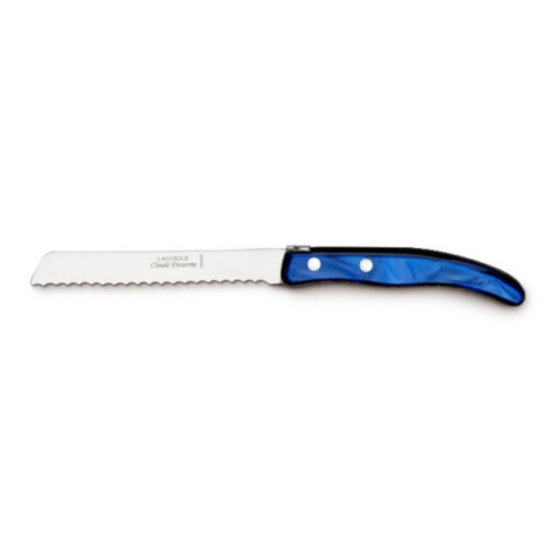 Dark Blue Serrated Knife - Becket Hitch