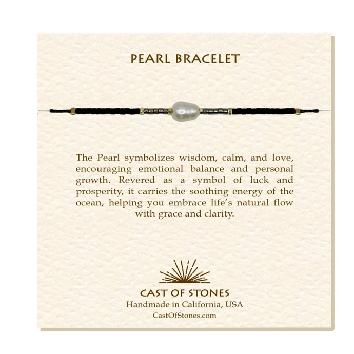 Dark Neutral Pearl Bracelet - Becket Hitch