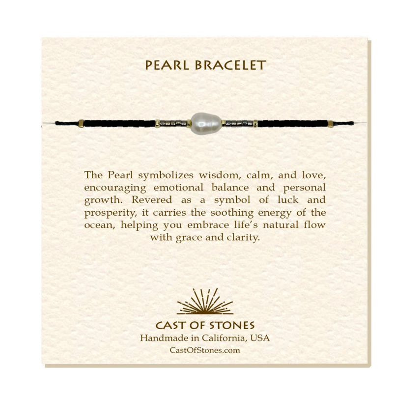 Dark Neutral Pearl Bracelet - Becket Hitch