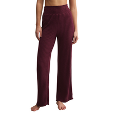 Load image into Gallery viewer, Dawn Smocked Rib Pant Merlot - Becket Hitch
