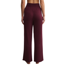 Load image into Gallery viewer, Dawn Smocked Rib Pant Merlot - Becket Hitch
