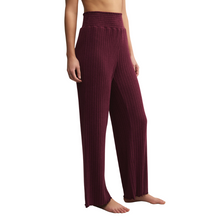 Load image into Gallery viewer, Dawn Smocked Rib Pant Merlot - Becket Hitch
