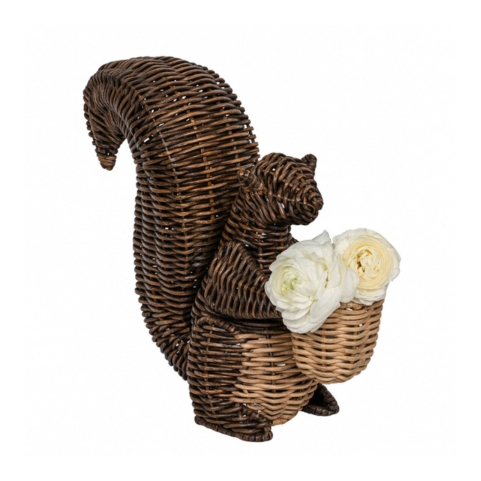 Devon Willow Squirrel Flameless Candle Holder-Becket Hitch