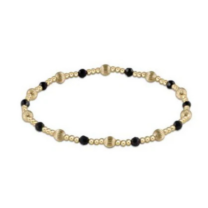 Dignity Sincerity Pattern 4mm Faceted Onyx-Becket Hitch