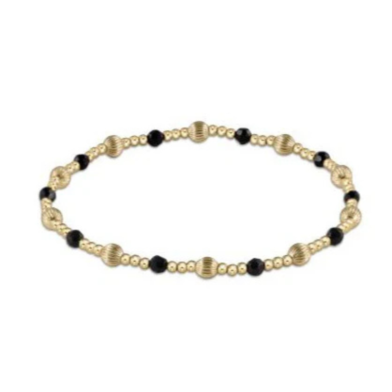 Dignity Sincerity Pattern 4mm Faceted Onyx-Becket Hitch