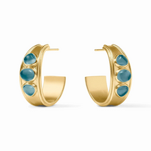 Load image into Gallery viewer, Dolce Stone Hoop Iridescent Montana Blue-Becket Hitch
