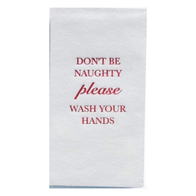 Don't Be Naughty Guest Towels - Becket Hitch