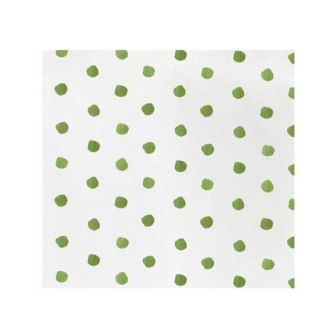 Dot Green Dinner Napkins - becket Hitch