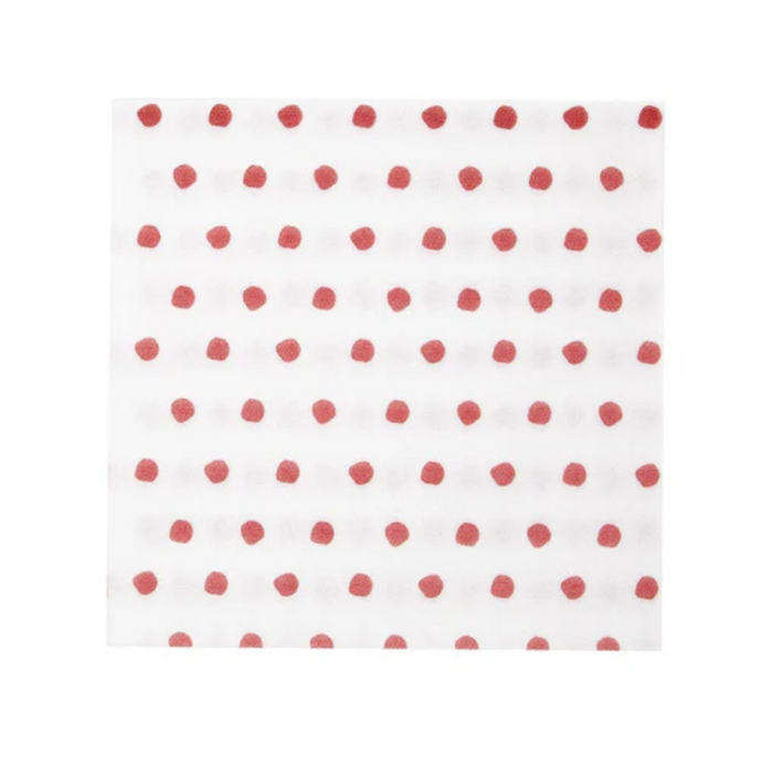 Dot Red Dinner Napkins - Becket Hitch
