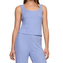 Load image into Gallery viewer, Double Scoop Rib Tank Crystal Blue - Becket Hitch
