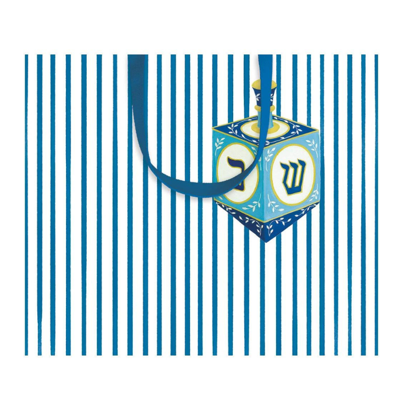 Dreidel & Stripes Large Gift Bag-Becket Hitch