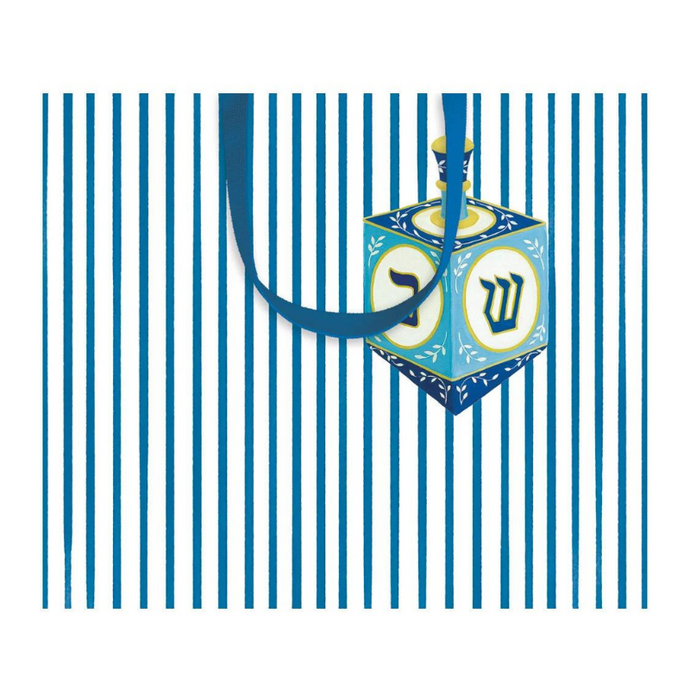 Dreidel & Stripes Large Gift Bag-Becket Hitch