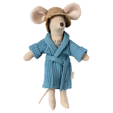 Load image into Gallery viewer, Dusty Blue Mouse Bathrobe - Becket Hitch
