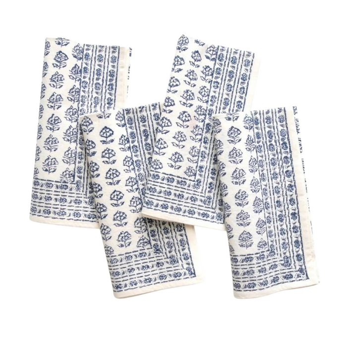 Elise Blue Napkin Set - Becket Hitch