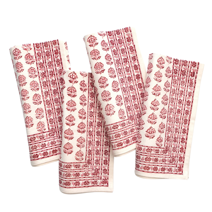 Elise Rose Napkin Set - Becket Hitch