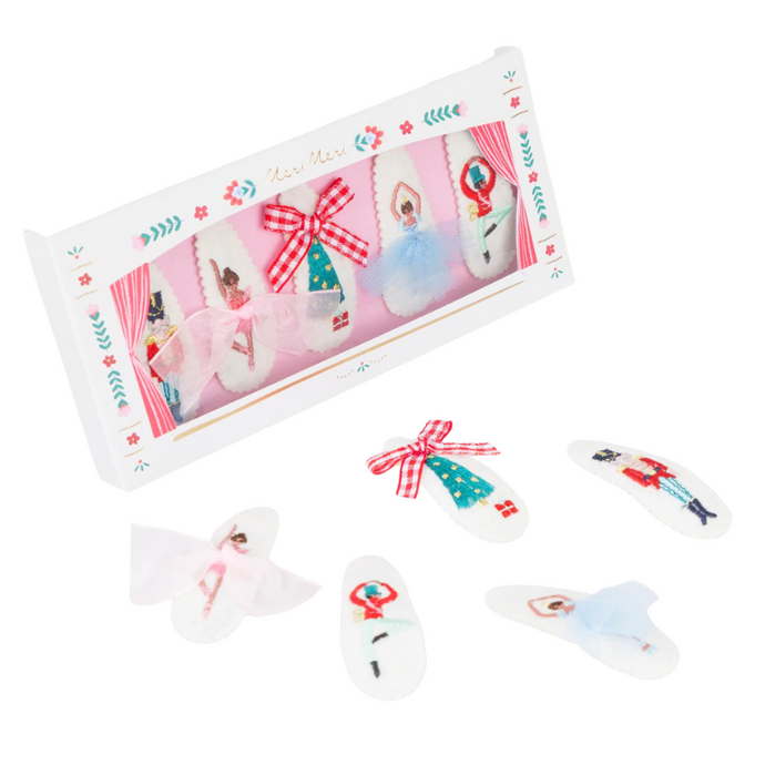 Embroidered Nutcracker Hair Clips - Becket Hitch