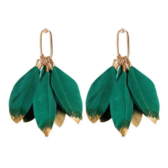 Emerald Vanessa Earrings - Becket Hitch