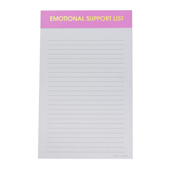 Emotional Support List Notepad-Becket Hitch