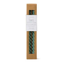 Load image into Gallery viewer, Evergreen Twisted Taper Candles-Becket Hitch
