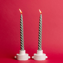 Load image into Gallery viewer, Evergreen Twisted Taper Candles-Becket Hitch
