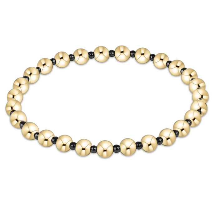 Faceted Hematite Grateful Pattern 5mm Bead Bracelet - Becket Hitch