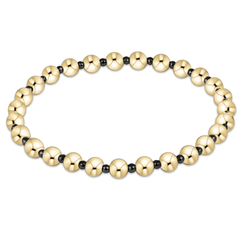 Faceted Hematite Grateful Pattern 5mm Bead Bracelet - Becket Hitch