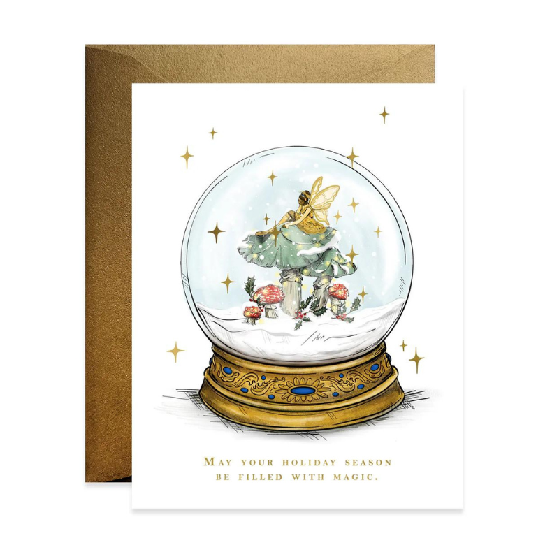 Fairy Snow Globe Holiday Card - Becket Hitch