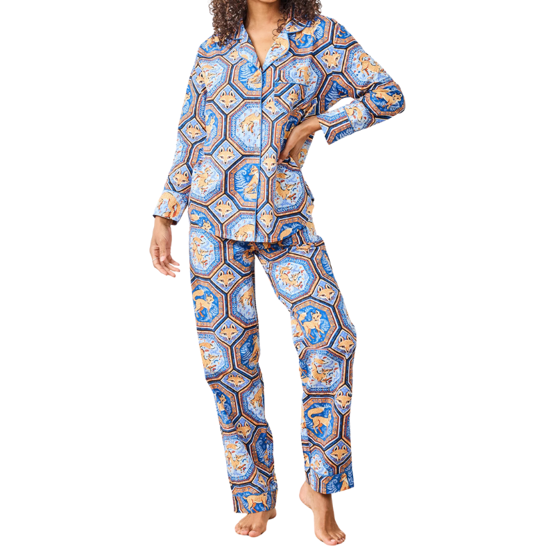 Fancy Fox Long PJ Set- Becket Hitch