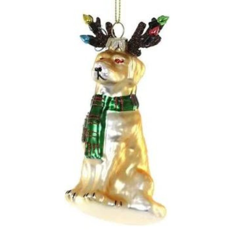 Festive Lab Ornament Becket Hitch