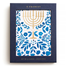 Load image into Gallery viewer, Floral Menorah Hanukkah Boxed - Becket Hitch

