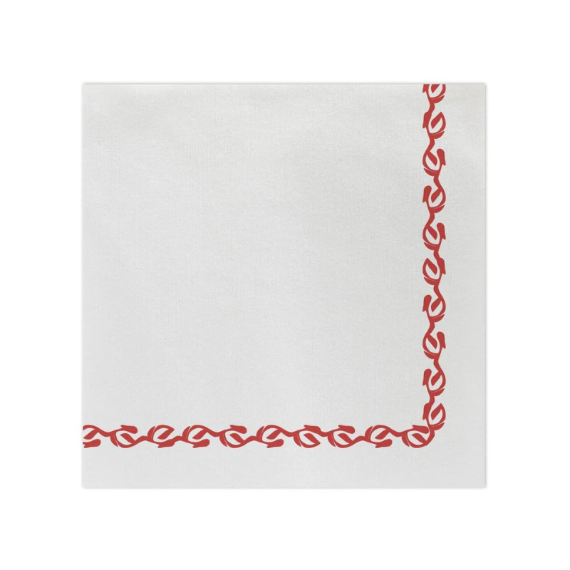 Florentine Red Dinner Napkins-Becket Hitch