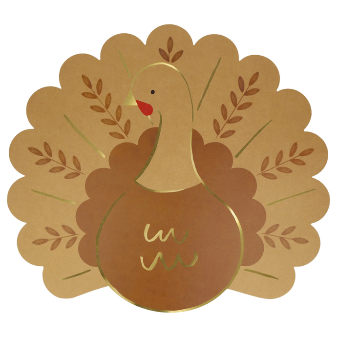 Folk Turkey Paper Placemats - Becket Hitch