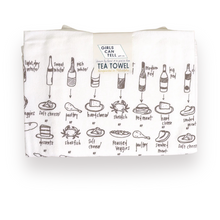 Load image into Gallery viewer, Food and Wine Pairing Tea Towel-Becket Hitch
