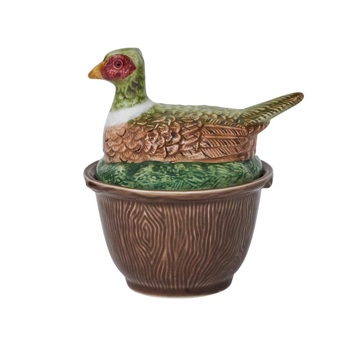Forest Walk Pheasant Bowl with Lid-Becket Hitch