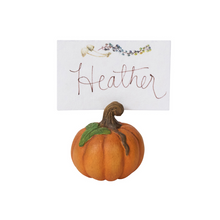 Load image into Gallery viewer, Forest Walk Pumpkin Place Card Holder Set Multi - Becket Hitch
