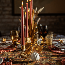 Load image into Gallery viewer, Forest Walk Pumpkin &amp; Vine Double Candlestick Holder-Becket Hitch
