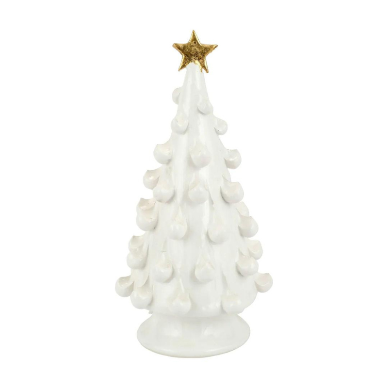 Foresta White Medium Tree with Gold Star-Becket Hitch