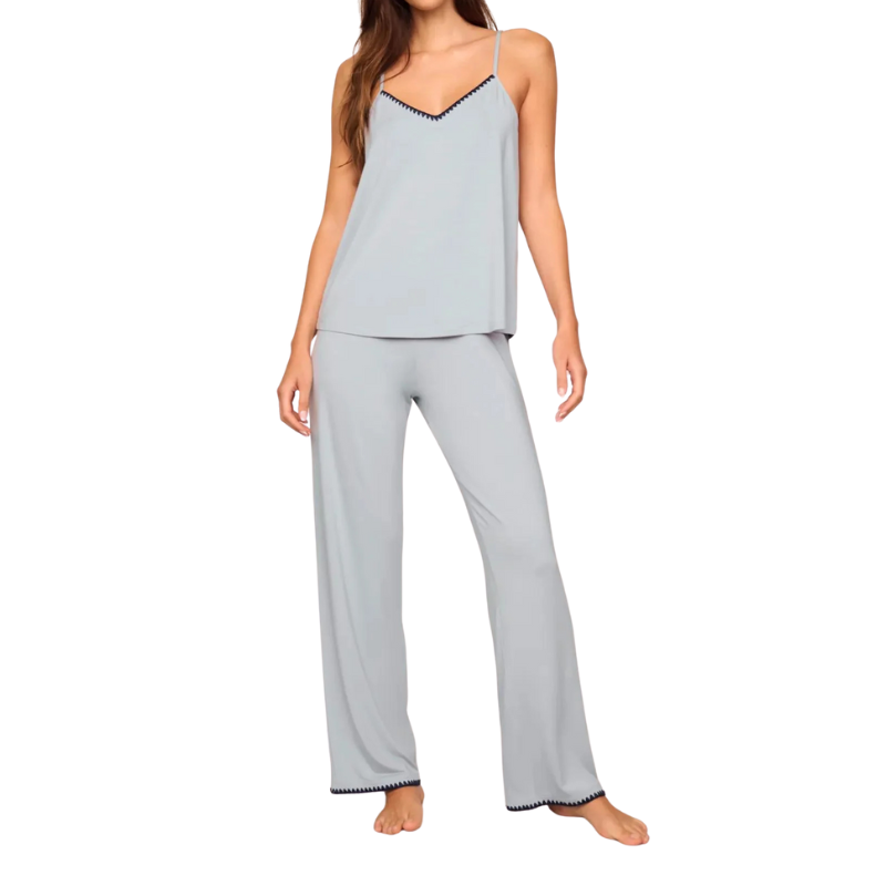 Frida Cami/Pant PJ Set Gray Dawn/Navy-Becket Hitch