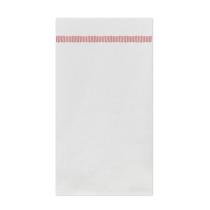 Fringe Red Guest Towels-Becket Hitch