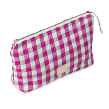 Load image into Gallery viewer, Fuchsia/Mint Karla Toiletry Bag - Becket Hitch
