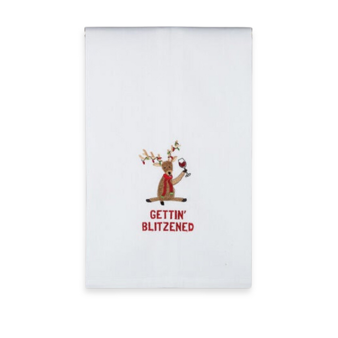 Getting Blitzened Tea Towel-Becket Hitch